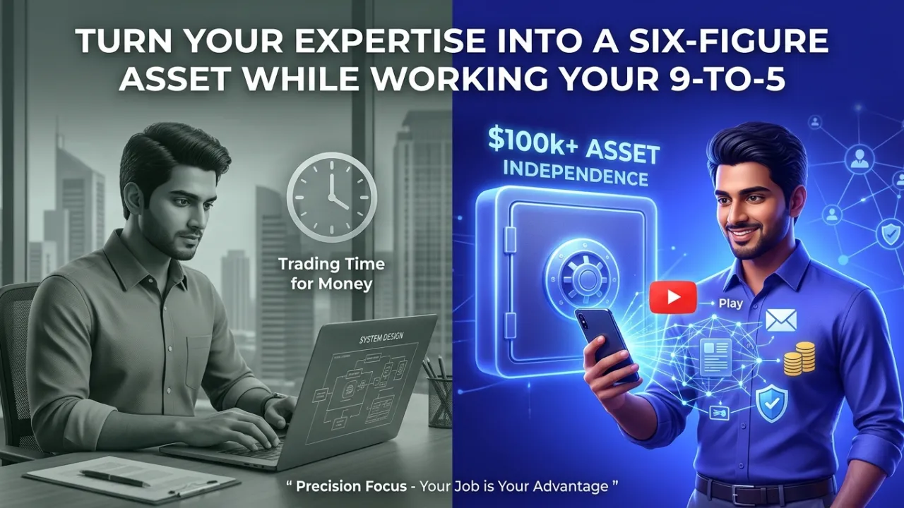 How to Turn Your Professional Expertise into a 6-Figure Asset While Working Your 9-to-5 - featured image